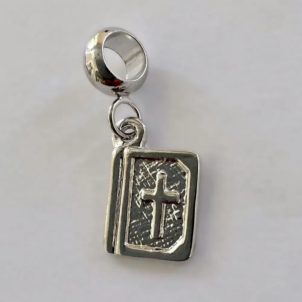 Silver Bible Charm